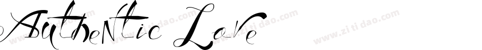 Authentic Love字体转换